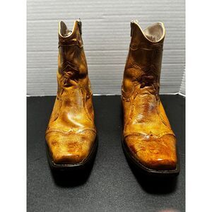 Men's Tan Cowboy Boots by Impulse Size 9.5 Made in Mexico